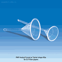 VITLAB VI.3254.95 Analy. Funnel, PMP, 1,800㎖, Φ196×L315, Stem-Φ20×L155, for F.Paper-Φ320over mm