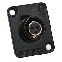 Switchcraft EHT4FBAUPKG Connectors EH MINI XLR 4P F BLK EPOXY HSG GLD PK