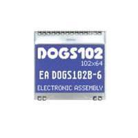 DISPLAY VISIONS EA DOGS102B-6 LCD Graphic Displays STN (-) Transmissive Blue Background