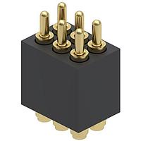 Mill-Max 855-22-006-30-001101 Spring-Loaded 6P 2R SURFACE MT .252 HEIGHT CONN