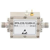 Fairview SPA-210-12-004-K 2 GHz to 24 GHz, Medium Power Broadband Amplifier with 600 mW, 12 dB Gain and 2.92mm
