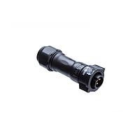 Amphenol LTW BD-02BFMA-QL8LP0 Standard Circular Connector X-Lok, Standard Size, Plastic, 5A, 02 pins, Female Connector, Male Contact, Straight, Push Lock, Crimp, Field Installable, F8.0 - F10.0mm, IP68