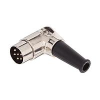 Switchcraft 12DL6MX Circular DIN Connectors 6P R/A MALE PLG DIN CBL MNT CONN BLK SR