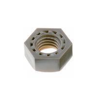 Essentra Components 184040070409 Hex Nut PEEK Hex Nut, M4, Light Brown, 3.2 Thick
