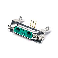 HARTING 09692009183 Mixed Contact D-Sub Connectors DSUB FEM ANG 7W2 UNLOADED S4 BRKT