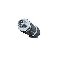 Amphenol LTW M12A-04BMMC-SL7001 Sensor Cables / Actuator Cables M12 Circular Metric Connector, A Code, Metal, 4A, 04 pins, Male Connector, Male Contact, Straight, Screw Thread, Crimp, Field Installable, F4.0 - F8.0mm, IP67 Mated