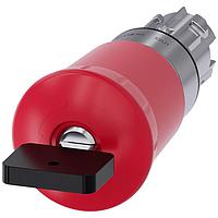SIEMENS 3SU10501HV200AA0 Emergency Stop, Key Released EMERG-STOP,KEY RELEASE RED MH CAP 40MM