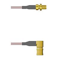 Amphenol Custom Cable Q-2X03T000R060i RF Cable Assemblies SMA-SJB/SMB-RP G316D 60I