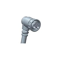 Amphenol LTW DCD-12AFEM-LR7A10 Sensor Cables / Actuator Cables Ceres, Large Size, Plastic, 20A+5A, 12 pins, Female Connector, Male (Power) + Female (Signal) Contact, Right Angle, 2 Points Lock, Overmolded, Length 10000mm, IP67