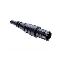 Amphenol LTW BD-07AMMM-LL6A01 Sensor Cables / Actuator Cables Ceres, Standard Size, Plastic, 5A, 07 pins, Male Connector, Male Contact, Straight, 2 Points Lock, Overmolded, Length 1000mm, IP66