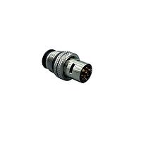 NorComp 858-008-10TRSS4 Connectors M12 8P A-CD ML BRS/ TIN SHELL, SS NUT