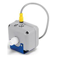 OMEGA FMG84A 1/4 in to 3/4 in Pipe/Tube, Low Flow Electromagnetic Flow Meter (± 1 %, 93 °C, 20 GPM, 3/4 in, NPT Male, PVDF, 0.75 in, 10 to 15 Vdc, 8-pin mini DIN)