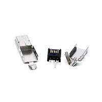Kycon KMBX-BP-KIT-ST30 Mini USB Type B Connectors MINI USB B-TYPE PLUG KIT SOLDER TAIL