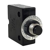 Carling Technologies CLB-403-11B3A-B-A Thermal 1-pole, Push-To-Reset Button, 125-250 VAC/ 32 VDC 40 amp circuit breaker, interrupting capacity 0.250 Tab (Q.C.)/ Solder Lug terminals M11 Front Panel Metal Bushing with Round Plastic Nut UL 1077 Recognized cUL UL 1500 Recognized