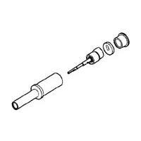 AMP Connectors - TE Connectivity 1218689-1 Rack & Panel Connectors SZ8 COAX PIN,A600 RG141,FR/RR