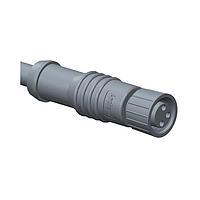Amphenol LTW 8-03BFFM-SL7A01 Sensor Cables / Actuator Cables M8 Circular Metric Connector, A Code, Metal, 3A, 03 pins, Female Connector, Female Contact, Straight, Screw Thread, Overmolded, Length 1000mm, IP67 Mated