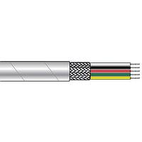Alpha Wire 2827 WH005 Multi-Conductor Cables 20 AWG 1 Conductor high-low temperature cables, Braid, 100 ft  - White