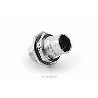 Amphenol SINE Systems RT07102PNH03 Connectors Receptacle, Jam Nut, 4 (2+2) Position, Male, with Silicone Seal