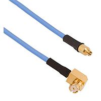Amphenol SV Microwave FSSMPS-047-FRSMP-180 RF Cable Assemblies SMPS Straight F SMP R/A F 18"Cable