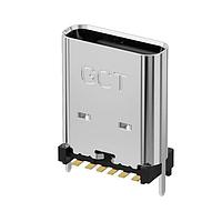 GCT (Global Connector Technology) USB4175-GF-0160-C Charging USB TypeC Receptacle, Vert, SMT, H11.0mm, For Power charging