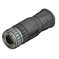 Amphenol CONEC 43-00094 M12 Female Connector 5P M12X1 SOCKET FIELD-ATTACH AXIAL