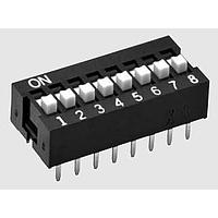 Omron Electronics A6E-6104-N DIP Switches Raised actuator 6 poles