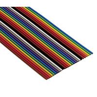 3M Electronic Solutions Division 3302/09-300 Color Coded Flat Cables COLOR CODED FLAT CAB 300FT 28AWG 9C .050"
