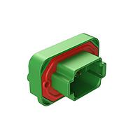 Amphenol SINE Systems AT15-08PC-BM02 Connectors Str Flng Mnt PCB Rcp 8POS Grn Gld Cont C