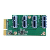 IEI Technology HPR-L4S-R10 Modules Accessories PCIe x4 to four PCIe x1 left riser card for HYPER on the left side