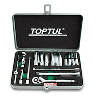 TOPTUL GCAD1813 18PCS 1/4" DR. 12PT Socket Set