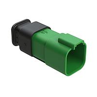 Amphenol SINE Systems AT04-6P-SR02GRN Receptacle 6 Position, Receptacle, Pin, SR02 Strain Relief (Reduced Diameter Seal), Green Body