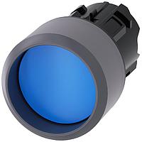 SIEMENS 3SU10300CB500AA0 Flat Button PUSHBUTTON, MOM, BLU, RAISED