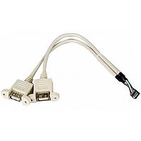 IEI Technology 32001-008600-200-RS Specialized Cables ROUND CABLE;USB CABLE;;3;210mm;28AWG;(A)USB A TYPE 4PIN FEMALE *2;(B)DU PONT 2*4P P=2.0 FEMALE;;;;;;;;ONE PCS PKG W/ LABEL;WITH 4PCS SCREWS,32000-070301-RS SUBSTITUTE;;;Wins Precision;RoHS