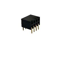 Adam Tech RS2BR-04-G Receptacle RECEPTACLE STRIP 4P 2.54MM PITCH