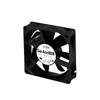 Sanyo Denki 9WP0848S4021 Axial Axial Fan, 80x80x25mm, 48VDC, 42.4CFM, Splash Proof, Ribless, Sensorless, IP68