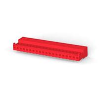 AMP Connectors - TE Connectivity 5-643813-0 Receptacle Housing 20P C/E 22AWG W/ TAB W/RED STRIPE