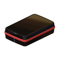 Serpac CX67DBKAOR Hand Held CX-67 Series Waterproof Pocket Enclosure with Orange Seal. Three-Piece Design, Polycarbonate Plastic, Integrated Waterproof Seal, IP 65, 66, 67; NEMA 4X, 12, 13 Ratings