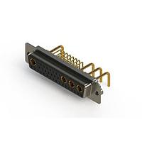 EDAC 630-36W4650-1NA Mixed Contact D-Sub Connectors Right-angle Power Combo D-Sub Connector
