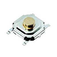 C&K PTS526 SK08 SMTR2 LFS Tactile Switches 50mA 12VDC, 5.2x5.2mm, 0.8mm H, 260gf, G leads, No ground pin, no actuator