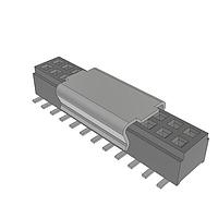 Samtec CLM-112-02-F-D-P Sockets Low Profile Dual-Wipe Socket, 1.00mm Pitch