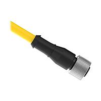 Banner Engineering SXA-1215D Sensor Cables / Actuator Cables Cordset: Single Ended M12; 12-pin Straight Female; 4.57 m 12x26 Yellow PVC Jacket; Nickel-Plated Brass Coupling Nut