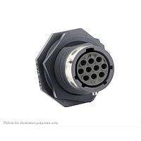 Eaton Souriau-Sunbank UTGX71210SX Receptacles Jam nut receptacle, without backshell, for 10 female contacts, IP68/69K, keying X