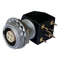 Adam Tech MMI-ES1G07PR-T Receptacles Female, Panel Mount, 7 Position, Threaded Bushing