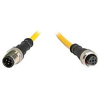 HARTING 21350400416010 Sensor Cables / Actuator Cables M12 A-code 4-pin Angled female to open end, 1m, PVC yellow jacket
