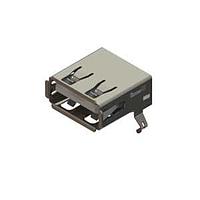 EDAC 690A104-223-420 USB Type A Connectors short body USB Type-A Au flash plating right angle PBT insulator wht