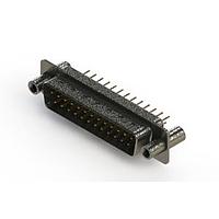 EDAC 627-M25-220-WT4 D-Sub Connectors - Standard Density Vertical Machined D-Sub Connectors