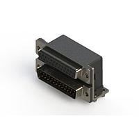 EDAC 664-025-364-044 Dual Port D-Sub Connectors Right-angle Dual Port D-Sub Connector