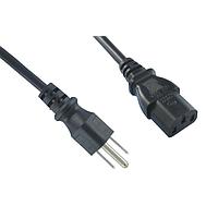 Qualtek Electronics 312011-01 AC Power Cord SJT, 3X16 BLK 6.56" 125V 13A