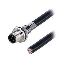 Same Sky (formerly CUI Devices) CDM1268-04D-MW-R9-500-67 Sensor Cables / Actuator Cables Solder Type,Rear Fasten PG9, D-Code 4PIN ,Screw Copper alloy,PUR 5.0M