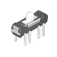 Nidec Components CL-SB-22A-11T Slide Switch slide , 2 pole 2 cont., side set., J-lead, silver contact, 2mm knob